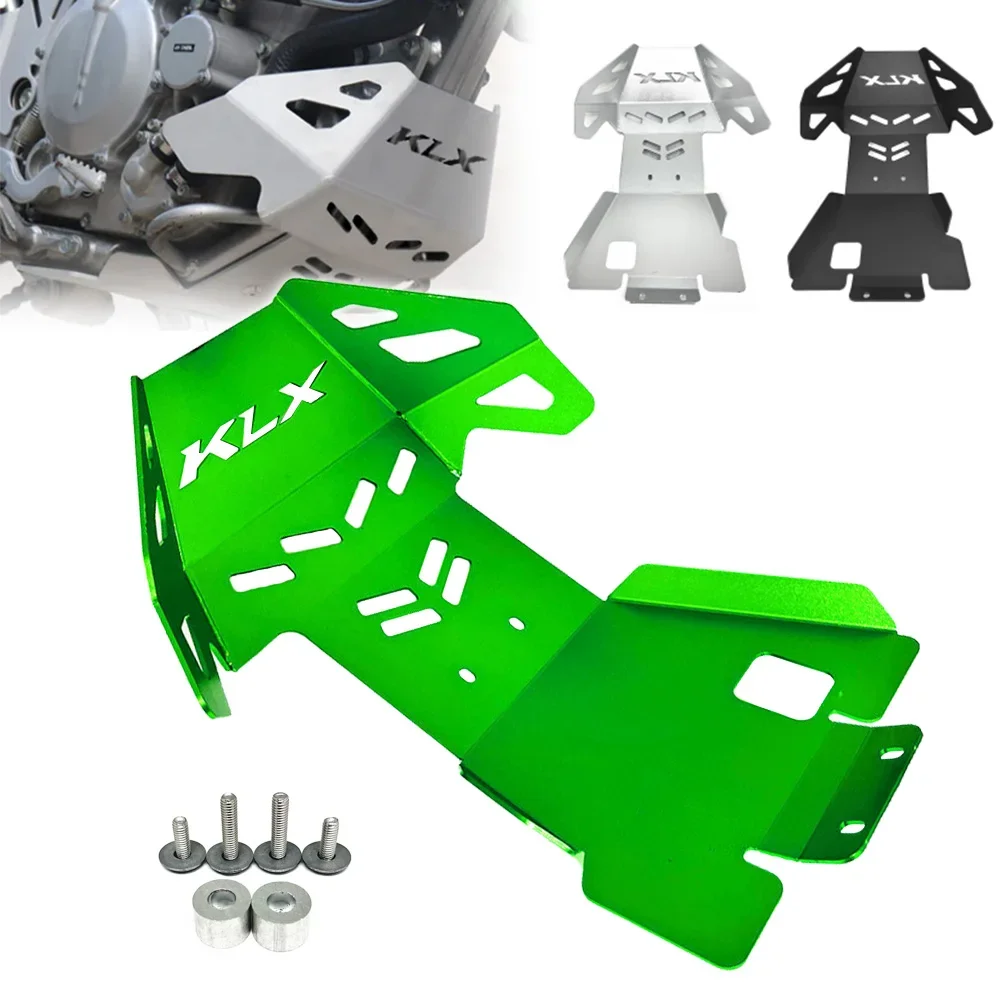 

For KAWASAKI KLX 250 250S 250R KLX 300 KLX300R KLX LOGO Motorcycle Skid Plate Engine Mud Guard Cover