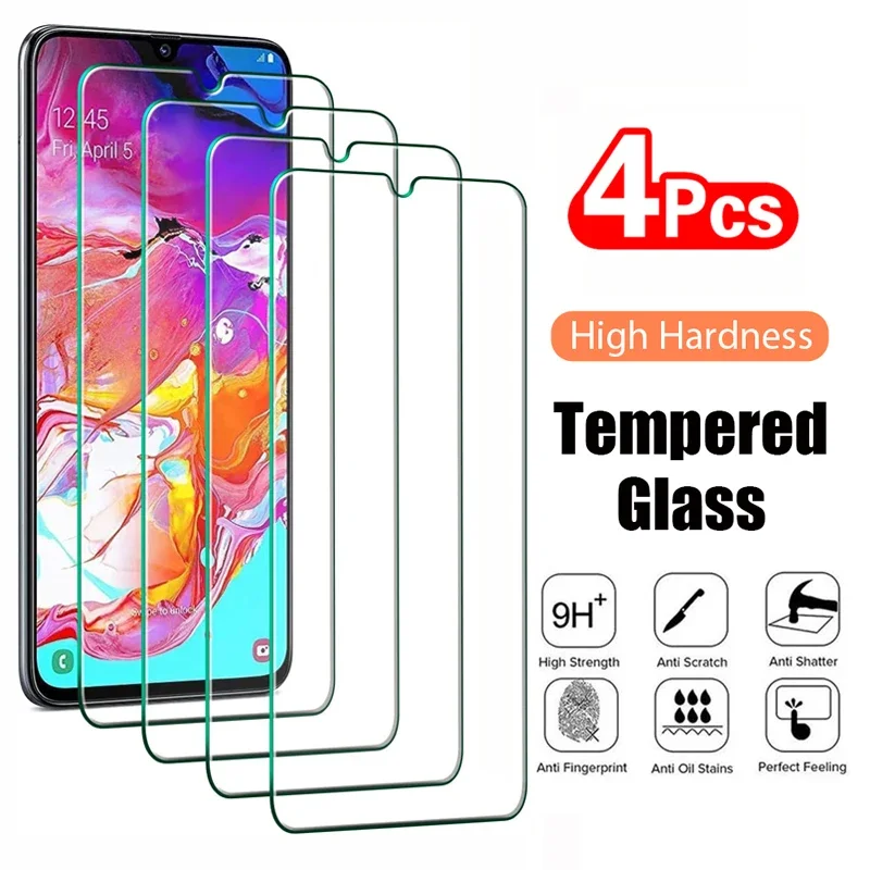4PCS Tempered Glass…