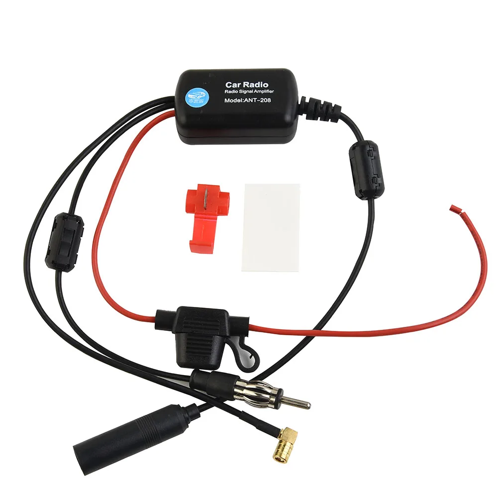 Antena estéreo DAB FM para coche, adaptador de Cable divisor aéreo, amplificador de señal de Radio de 12V, amplificador de señal FM/AM, accesorios para automóviles