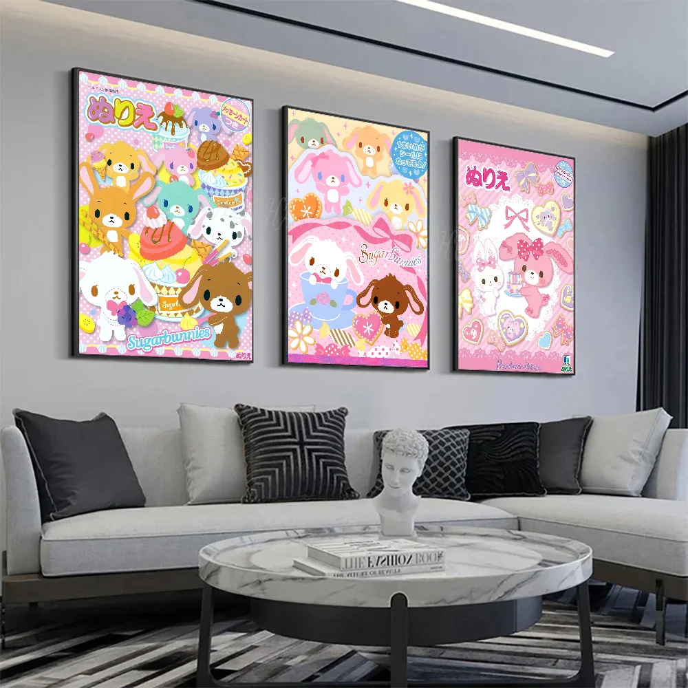 S-Sugarbunnies Anime Poster Wall Art Home Decor Room Decor Digital Painting Living Room Restaurant Kitchen Art