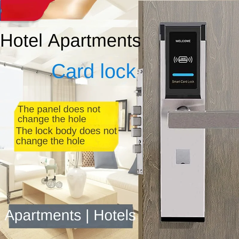 

Hotel door lock Hotel Hotel electronic intelligent door lock apartment B&B induction lock wooden door