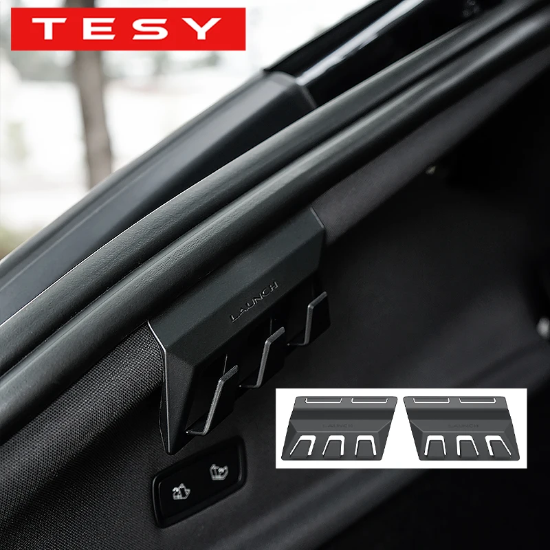 TESY 2 Ganchos para Maletero para Tesla Model YL Y Juniper, Accesorios Ocultos para Colgar Bolsas de Carga en la Parte Trasera, Gancho para Comestibles, Piezas Interiores