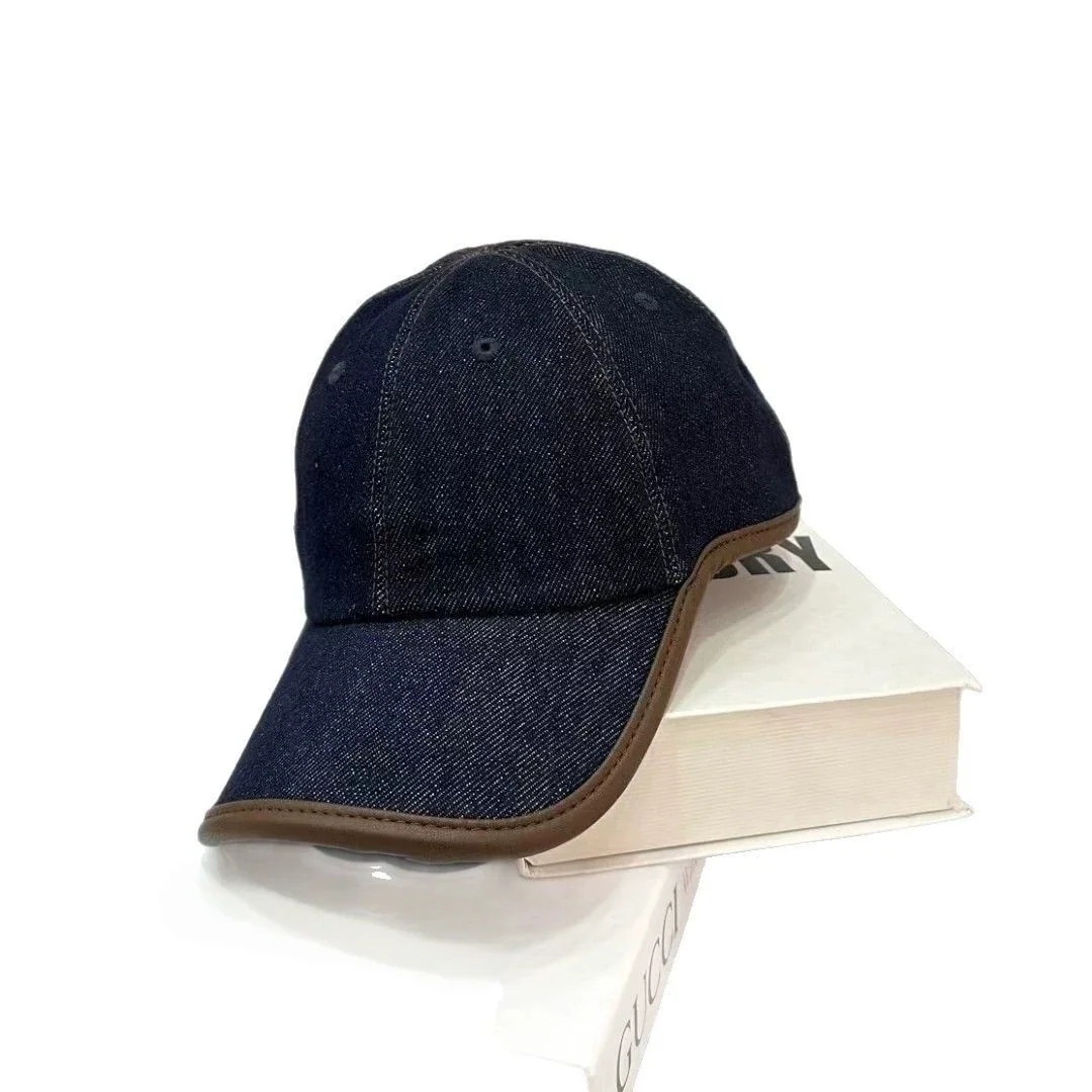 

Unisex Spring/Summer Retro Hiking Hat: Outdoor Sun Protection Hat, Dark Blue Denim Baseball Cap, Retro Baseball Cap