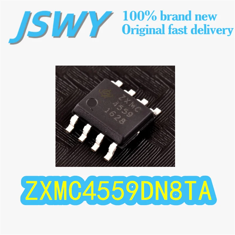 

(5/50 pieces) ZXMC4559DN8TA Original Silk-Screen ZXMC4559 SOIC-8 Package Dual P-Channel MOSFET Array Electronics In Stock