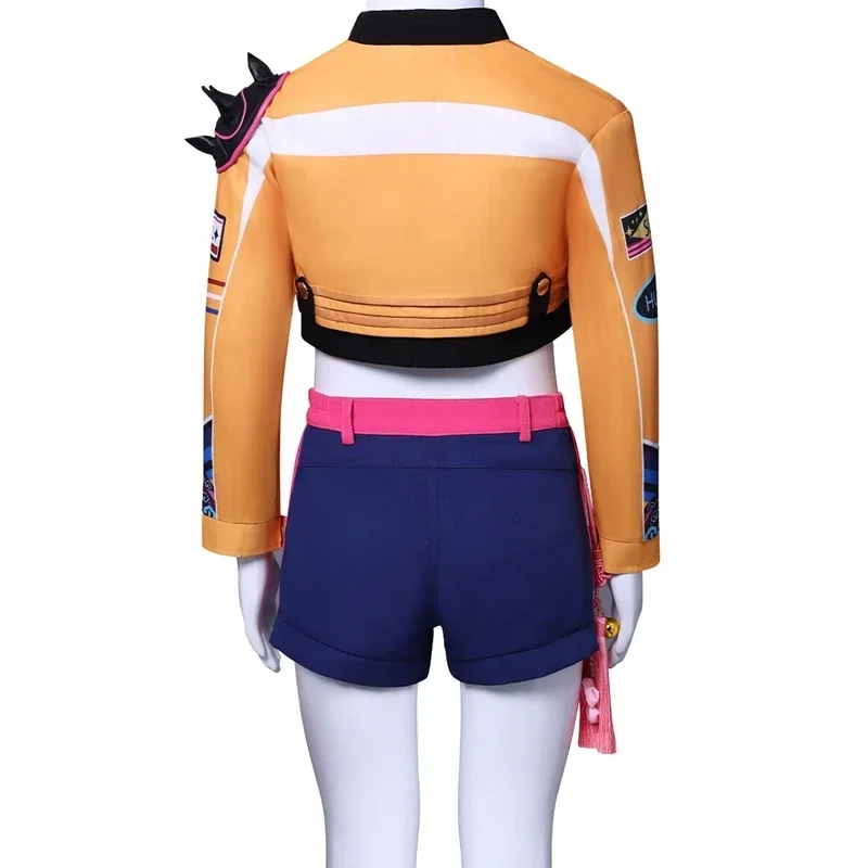 2025 أزياء الهالوين للأطفال Kpop شيطان رومي زوي ميرا التأثيرية أزياء الصيادين الصيادين للفتيات ملابس مجموعة المعبود لعب الأدوار