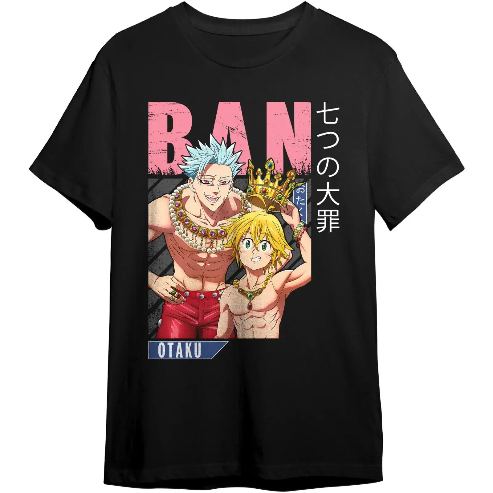 Men/Women Japanese Anime Manga Meliodas Seven Deadly Sins Ban King T-Shirt