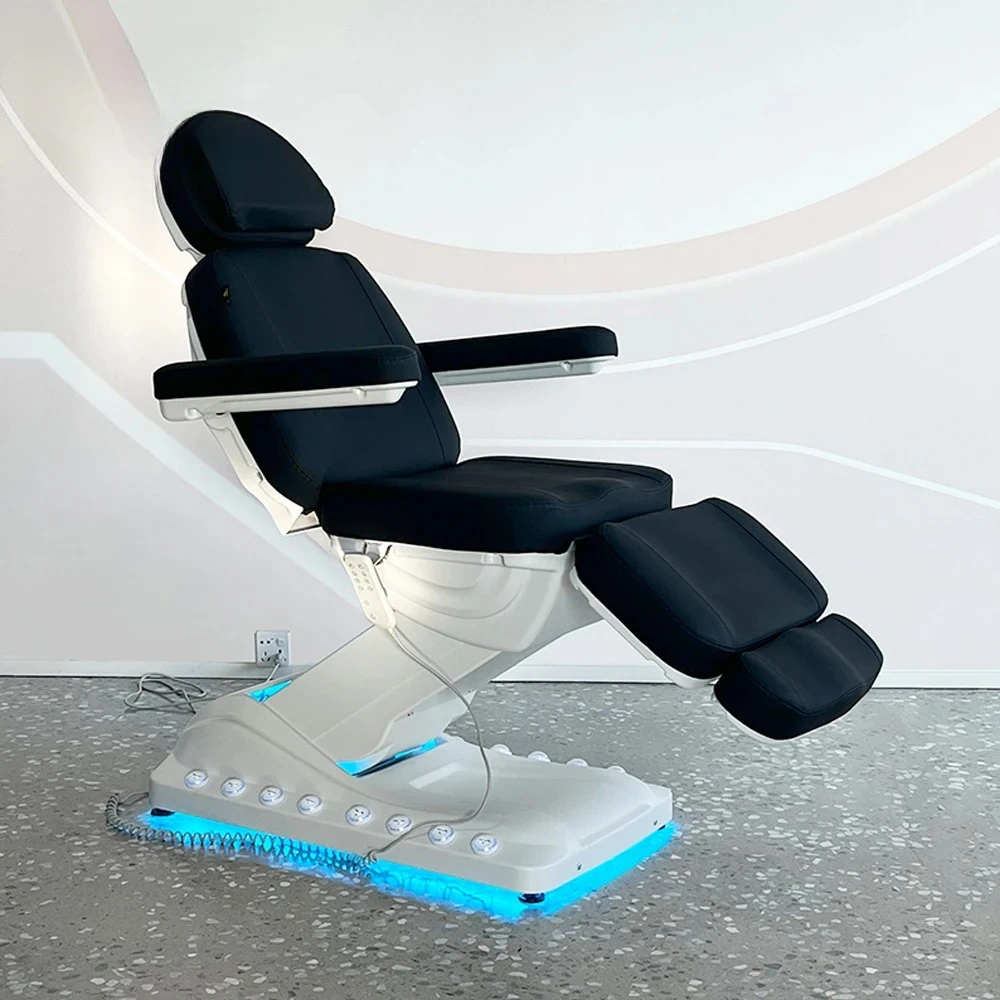 4 motors Upgraded Foot Control and Remote Electric Universal Massage Bed