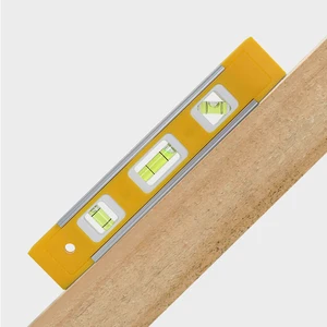 2PCS Meter Level Aluminum League Strong Magnetic Mini Type Meeting Horizontal Bubble Bubble Aluminum League Meter Level 12 Main Bubble Level Sales - №1