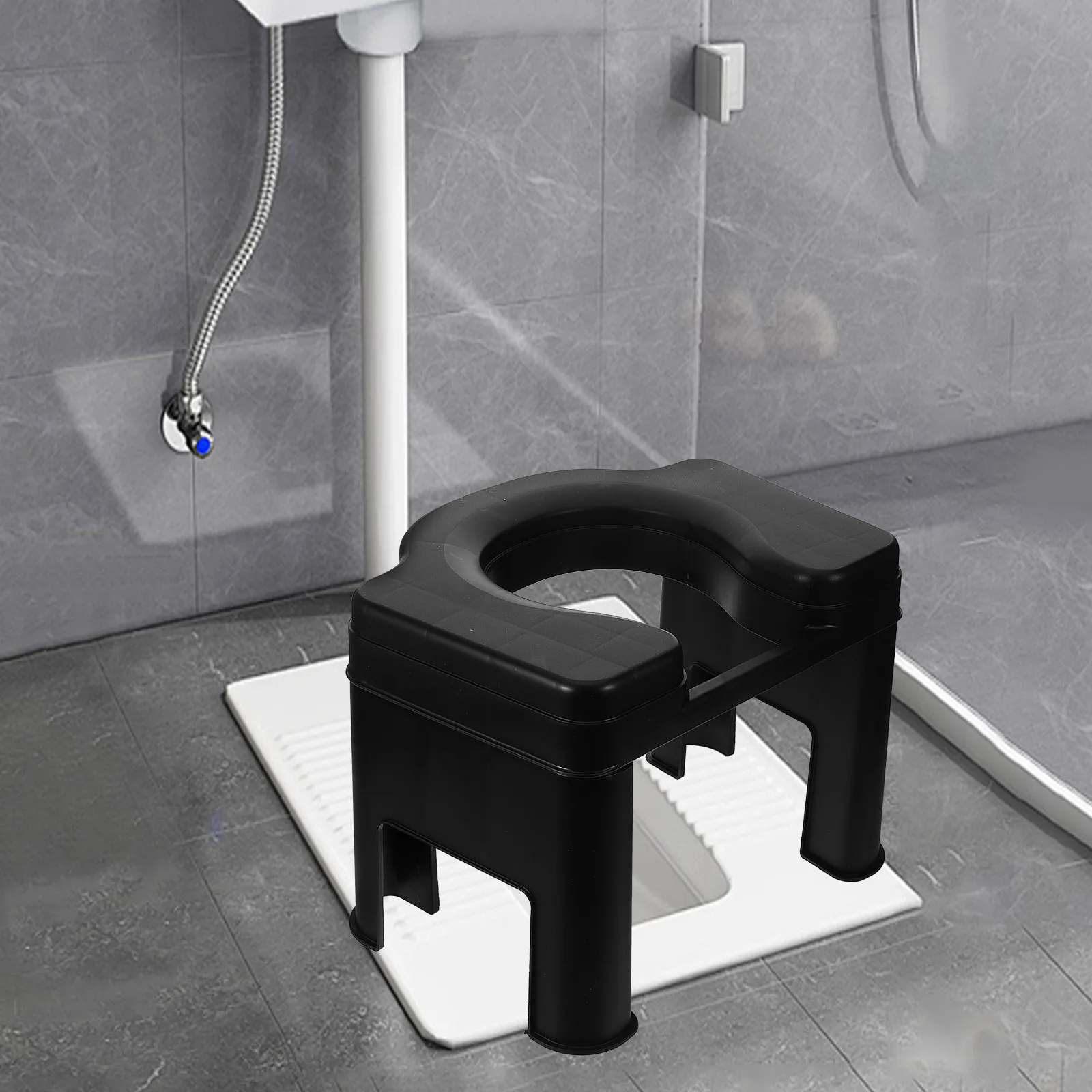 

Toilet Stool Durable Lightweight PP Material Stable Non Slip Foot Stools for Bathroom Squat Toilet Potty Step Stool