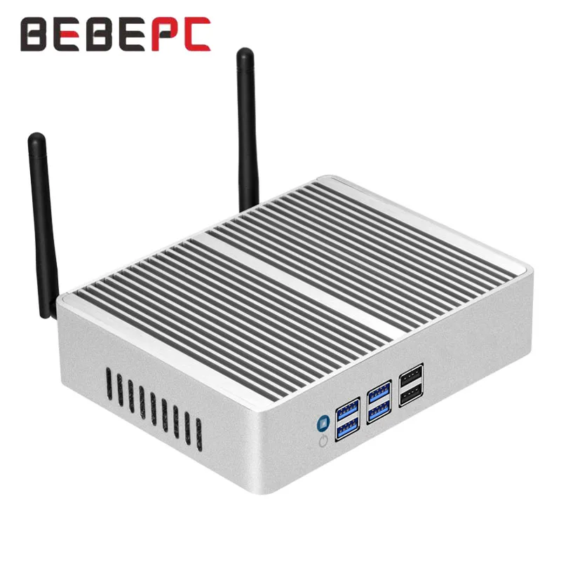 BEBEPC Mini PC with Inter Core i7-4500U/i5-5300U Barebone Kit Support WiFi Linux Compact Computer for Industrial Win10Pro Ready