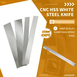 6x8 6x10 6x12 6x14 6x16 6x18 6x20x200mm HSS White Steel Knife Knife Embryo High Quality CNC Tool Can Do Carving Knife Wait Blade