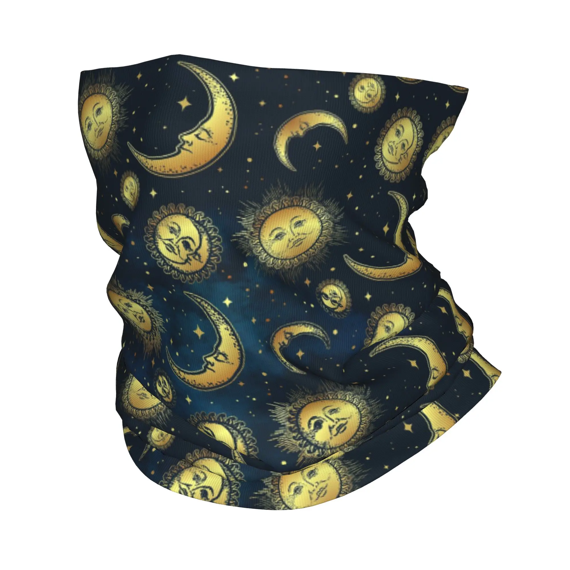 

Celestial Moon and Sun Stars Bandana Neck Cover Printed Mask Scarf Multi-use Headband Outdoor Sports Unisex Adult