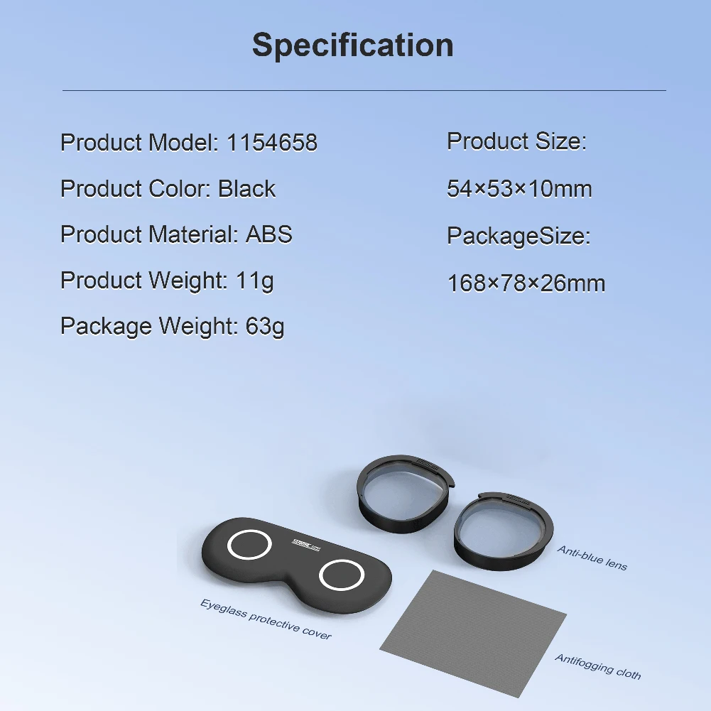 ل ميتا كويست 3S عدسات الضوء الأزرق المضادة للخدش العدسات الدائرية العدسات البصرية ل ميتا كويست 3S VR نظارات VR الملحقات
