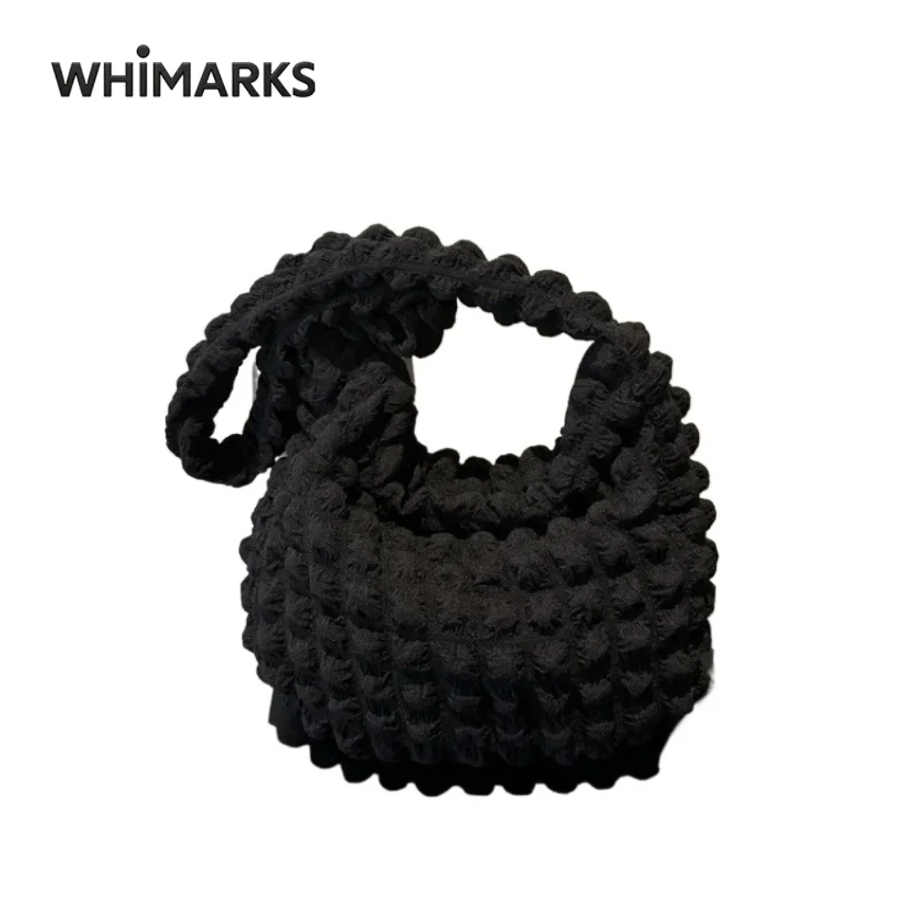 WHIMARKS Women's Handbag Large-Capacity Bubble Cloud Tote Shoulder Bag for Daily Commutes Crossbody Bag Stylish And Practical