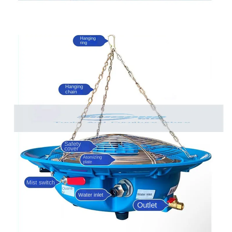 Landbouw Luchtbevochtiger 220V 50Hz/60Hz Centrifugale Verstuiving Luchtbevochtiger Spuitplaat Mistmachine Koelwater Nevel