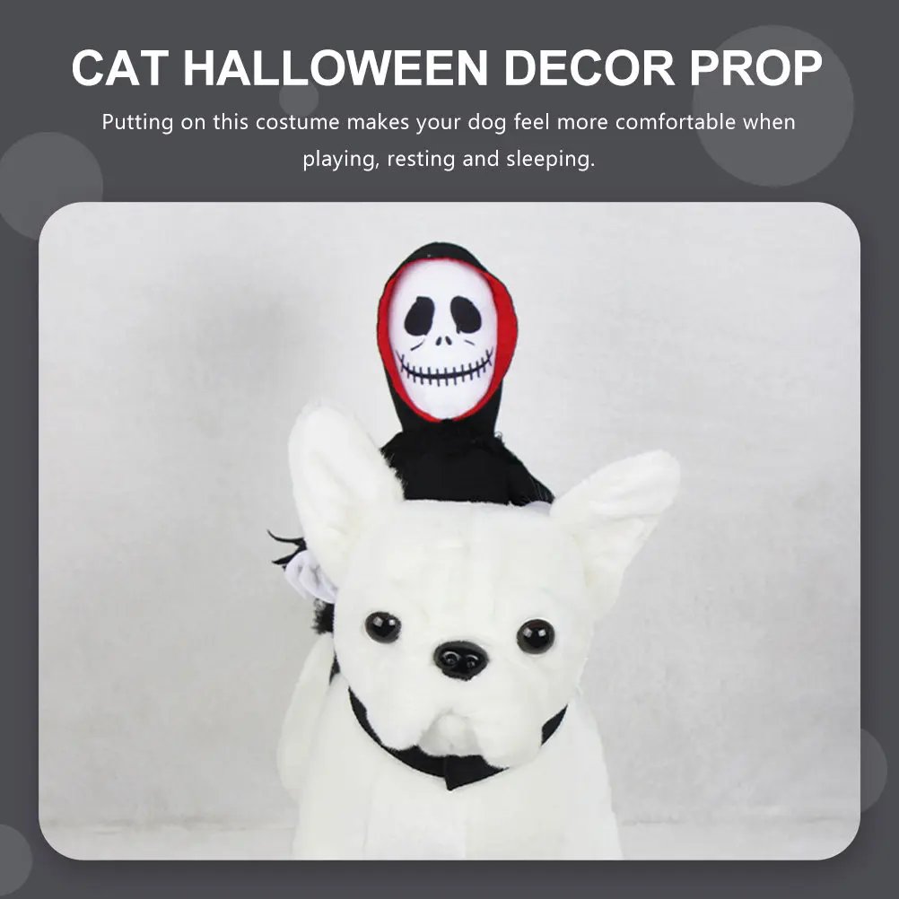 

Halloween Pet Cloak for Dogs Cats Ghost Shape Thermal Transfer Design Skin Friendly Comfortable Cosplay Costume Festival Party