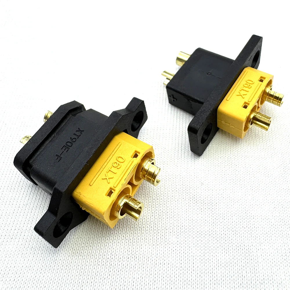 XT90E-M/F Ladeanschluss-Stecker XT90 Männlich/Weiblich Vergoldeter Anschluss mit Fixierloch Wasserdichte Kappe für ESC Motor Flugzeug Drohne – Detail 10
