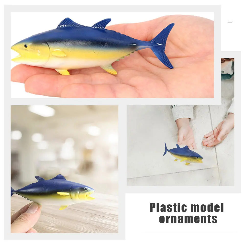 

Имитационная фигурка рыбы: очаровательный декоративный аксессуар для детей, креативная игрушка для игр в океане, украшение для дома, поделка в виде рыбки для детей