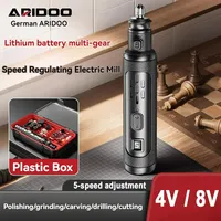 4V/8V 5000-25000rpm Mini Engraver Drill Kit Tools Rechargeable Cordless Electric Drill Wireless Grinder Micro Rotary Tool