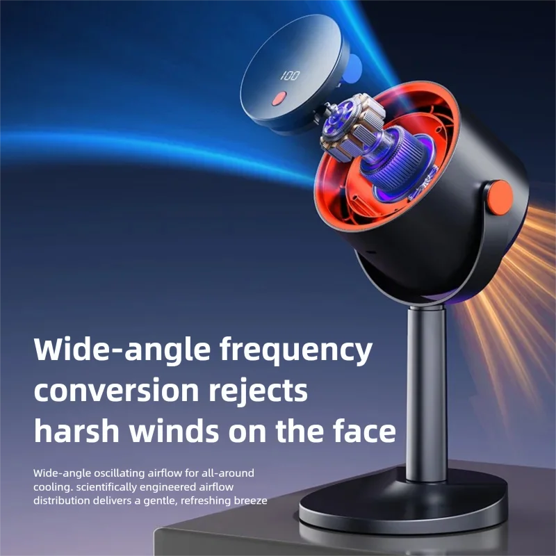 Outdoor Power Pedestal - Bladeless Electric Fan Portable Outdoor Camping