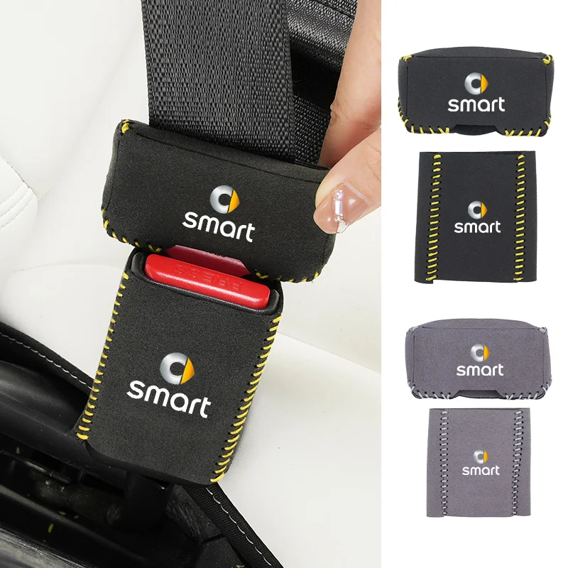 

Car Seat Belt Buckle Clip Dustproof Cover Anti Scratch Protector Accessories For Smart Fortwo Forfour 453 451 450 Crossblade