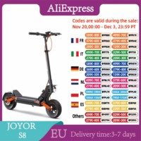 JOYOR S8 Electric Scooter, 600W Motor, 48V 26AH Battery Adult E-Scooter 10 Inch Tires, 25km/h Max Speed City commuting EScooter