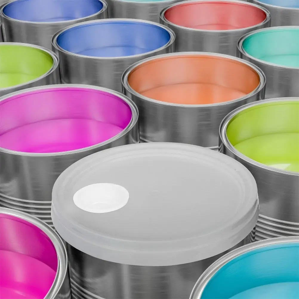 10pcs Plastic Barrel Lids Durable Drum Sealing Caps Pull Ring For Chemical Industry Oil Barrels Bung Water Drum Plug Gallon Lid