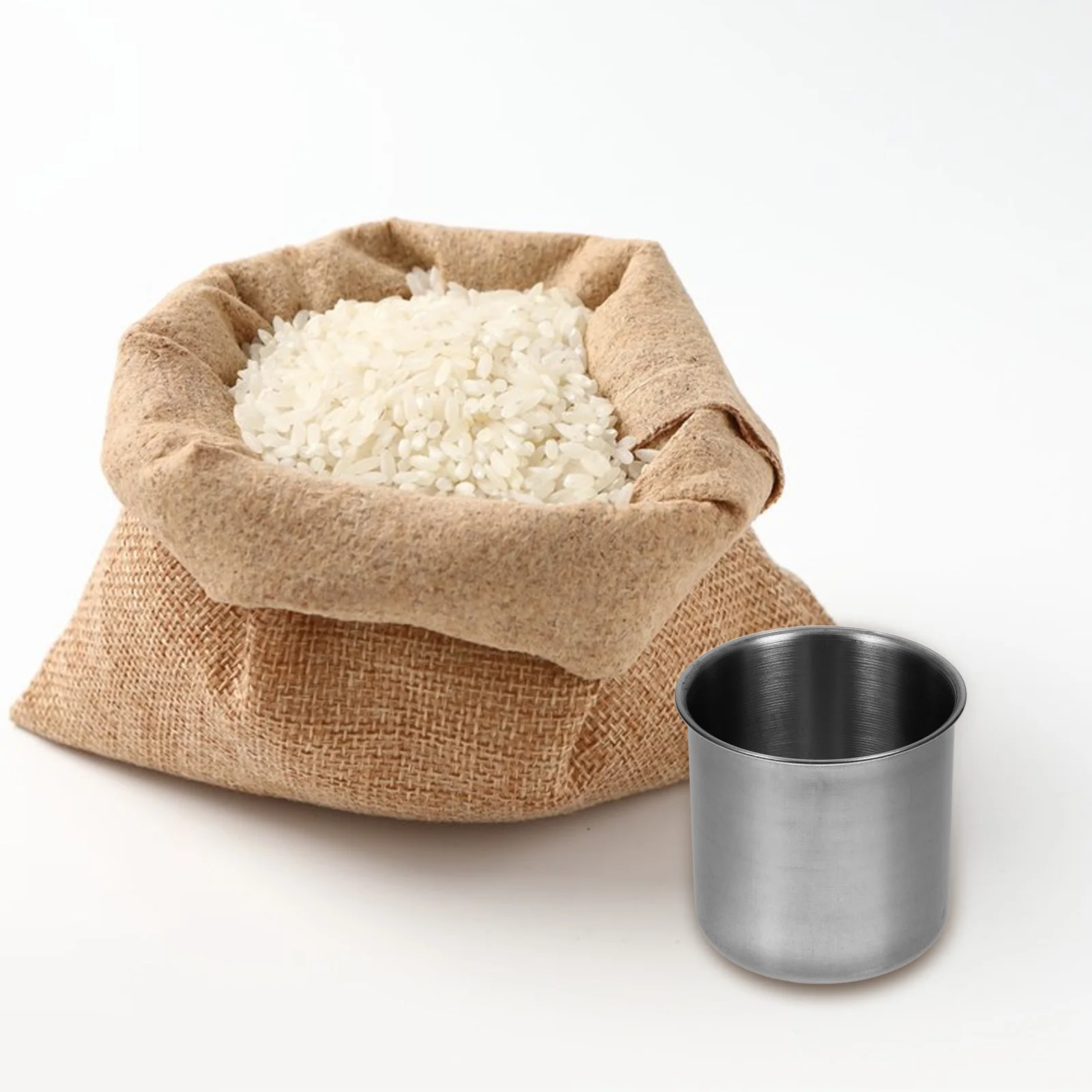 

150Ml Stainless Steel Rice Cup for Home Cooking Family Meals with Measure Cup Measuring Cups Kitchen Measuring Holder