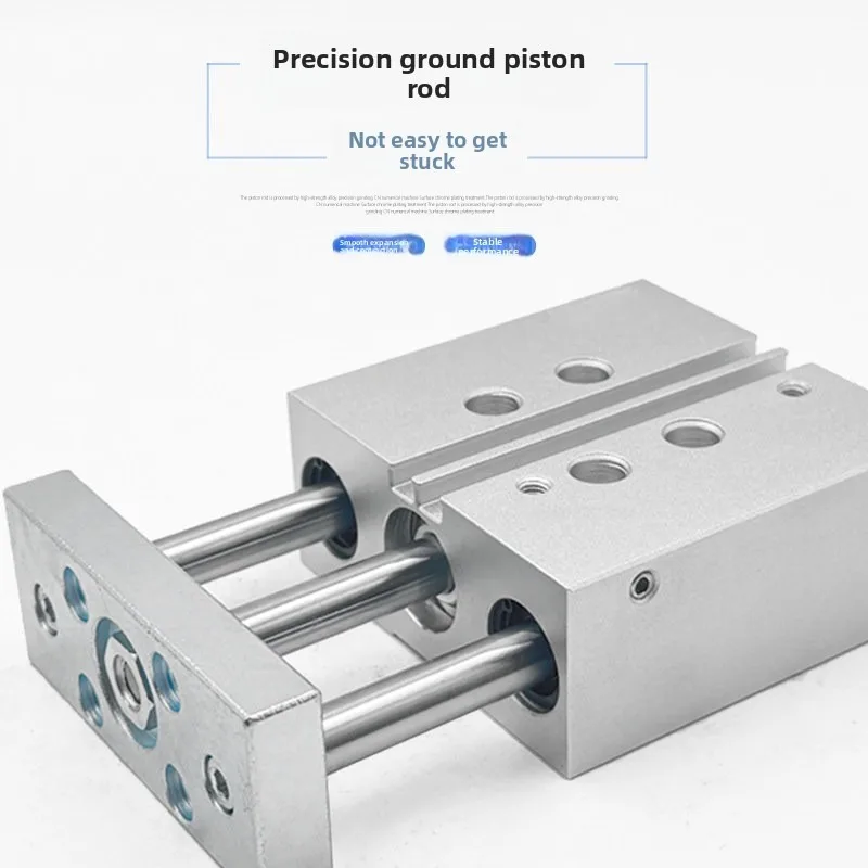 DFM-12-30-P-A-KF with guide rod DFM- bore 12 16mm stroke 10-100mm Compact guide cylinder DFM-16-80-P-A-KF air pneumatic cylinder