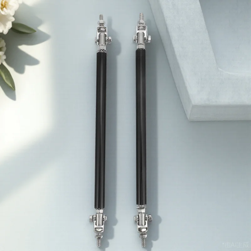 

2Pcs Car Front Bumper Lip Rod Adjustable Stainless Steel Aluminum Alloy Front Bumper Support Splitter Universal Fit