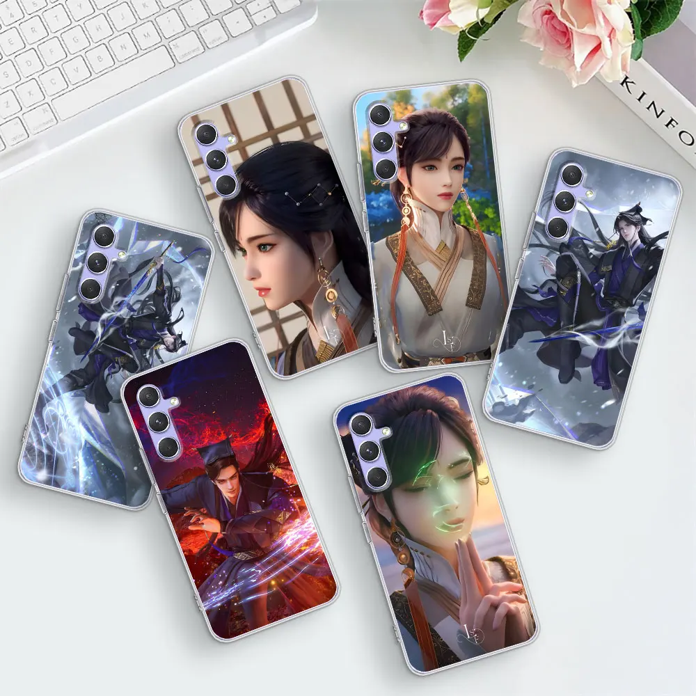 The Island of Siliang Case for Samsung Galaxy A53 A12 A14 A21s A13 A31 A51 A54 A71 A23 A52 A11 A15 A32 A34 Clear TPU Phone Cover