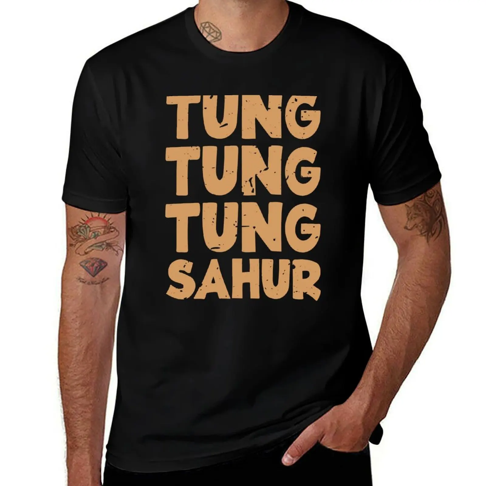 

Funny Tung Tung Tung Sahur Italian Brainrot T-Shirt Christmas Casual Tee Shirt