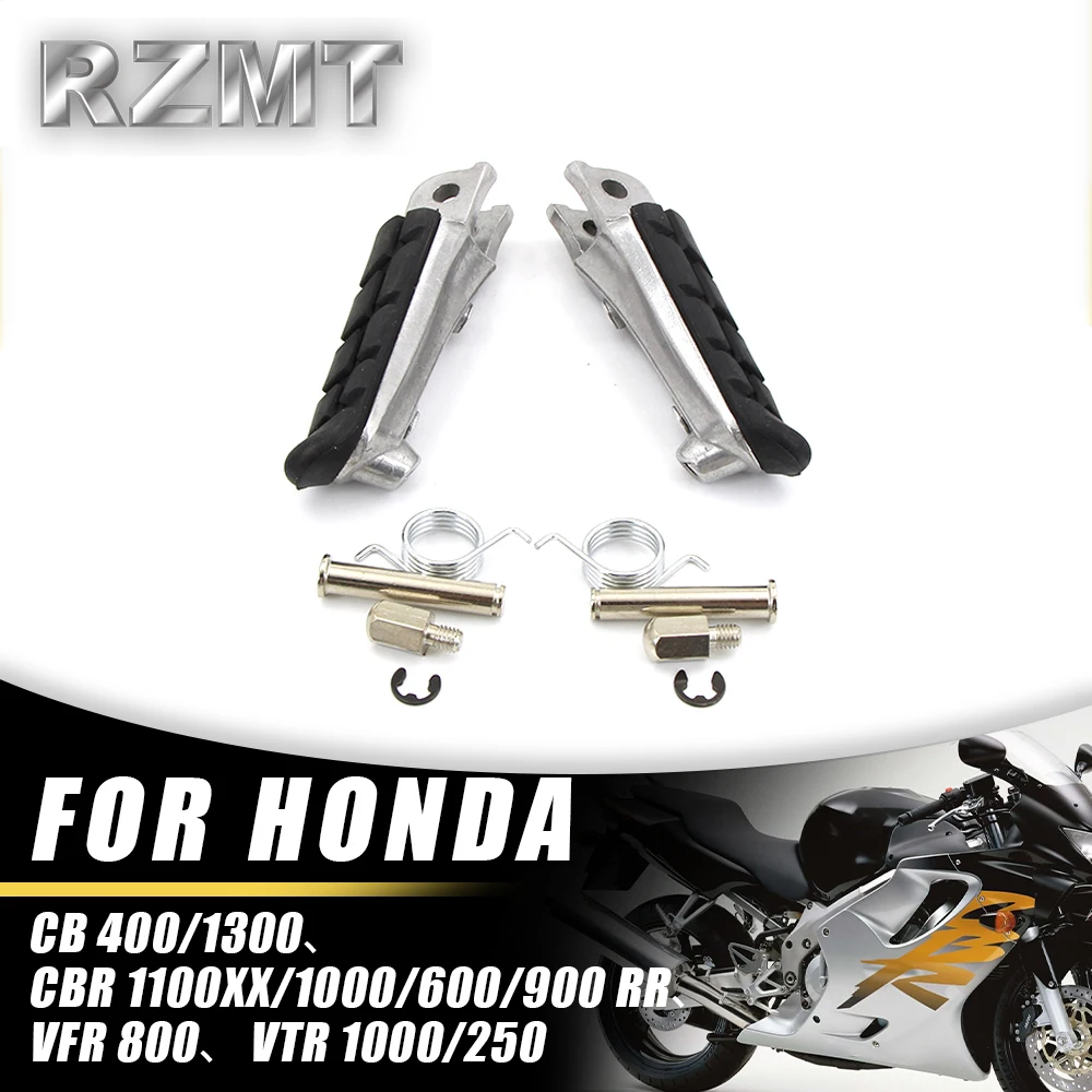 Motorcycle Folding Parts For HONDA CB400 CB1300 CBR600 CBR900 CBR1000 CBR1100XX RC51 Front Foot Rests Pedal Bracket Assembly Kit