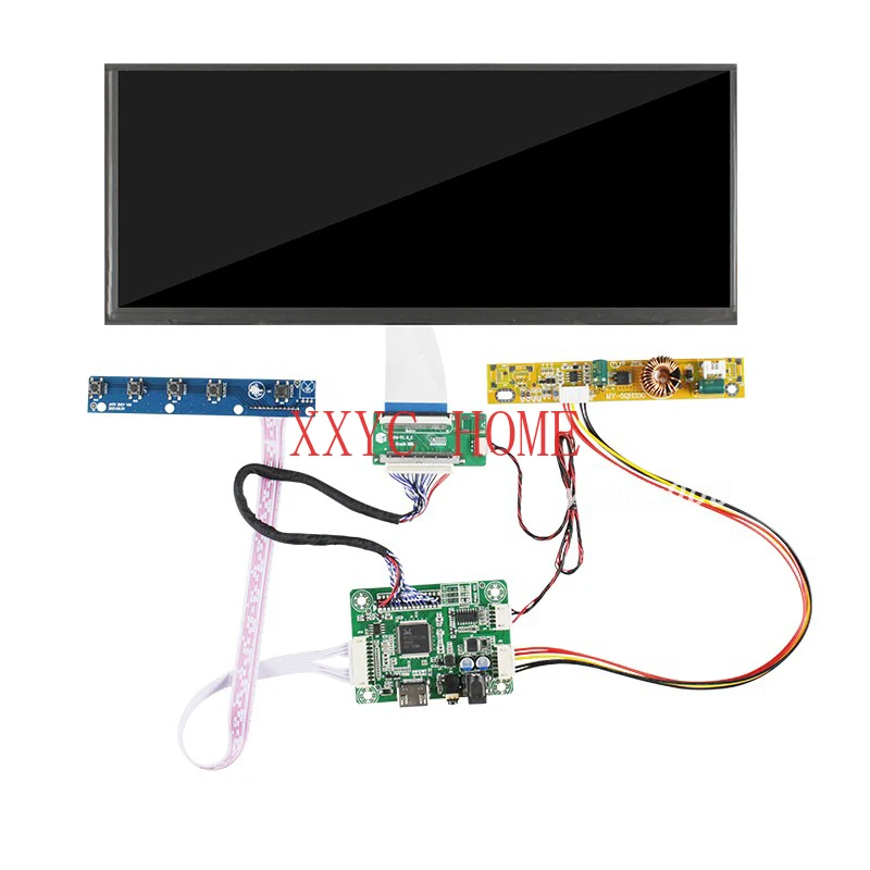 

12,3 дюймовый 1920x72 0 ЖК-сенсорный экран HDMI привод плата 1000 нит высокая яркость уличный автомобильный тянущийся Бар ЖК-дисплей