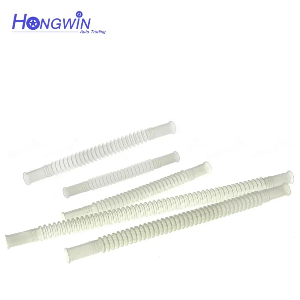 Universal Fuel Petrol Pump Hose - Plastic Nylon Corrugated Flexible Plastic Pipepipe ID8 OD10 Length:80 100 150 200 250 300mm