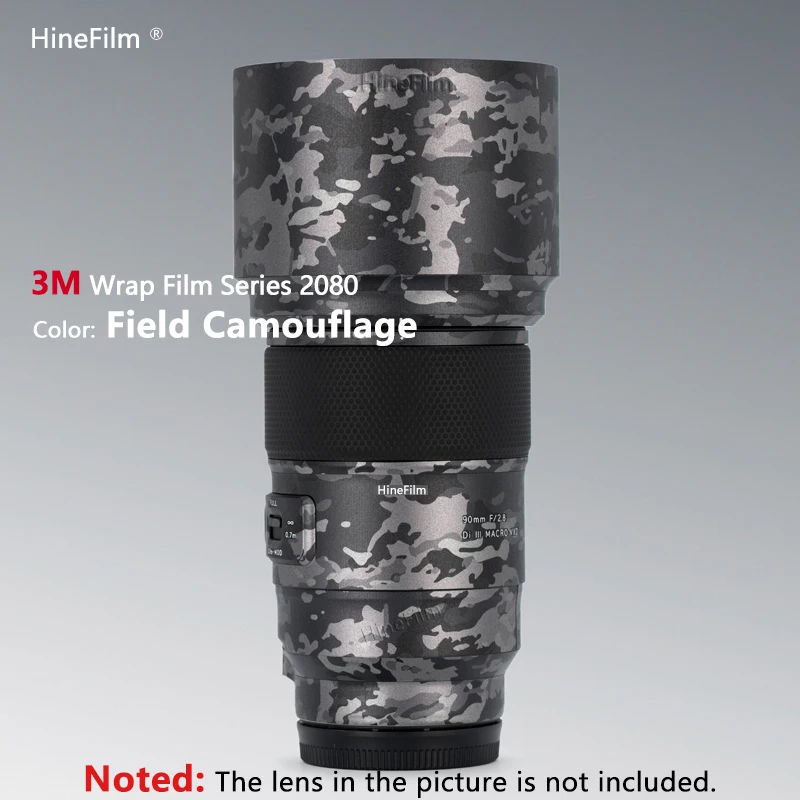 Hinefilm Skin для Tamron 90 мм F2.8 E Mount Lens Skin 90 f2.8 Обёрточная крышка для Tamron 90F2.8 Наклейка на объектив Кожа 90 2.8 Наклейка на пальто