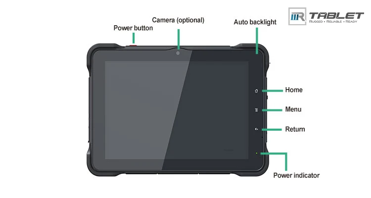 10 Inch IP67 Waterproof Android Octa-core Tablet With Fingerprint Barcode NFC Panel PC GPS Tablet