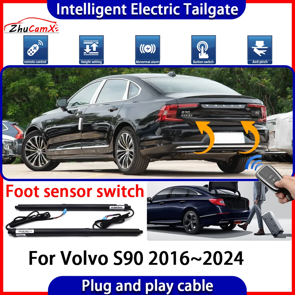 

ZhuCamX Car Automatic Lifting kit Opening Trunk Intelligent Electric Tail Gate Lift Tailgate for Volvo S90 2016~2024