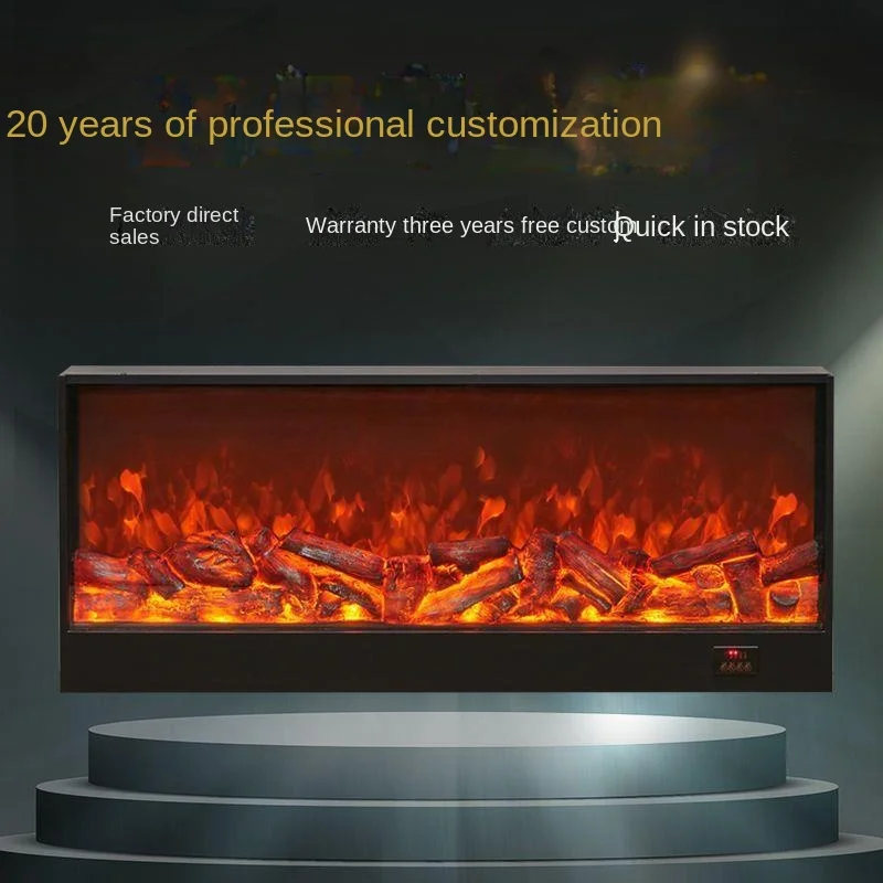 LED Retro Simulation Flame Fireplace Electric Fireplaces for French Country Style Easy Insert Atmosphere Light for Living Room