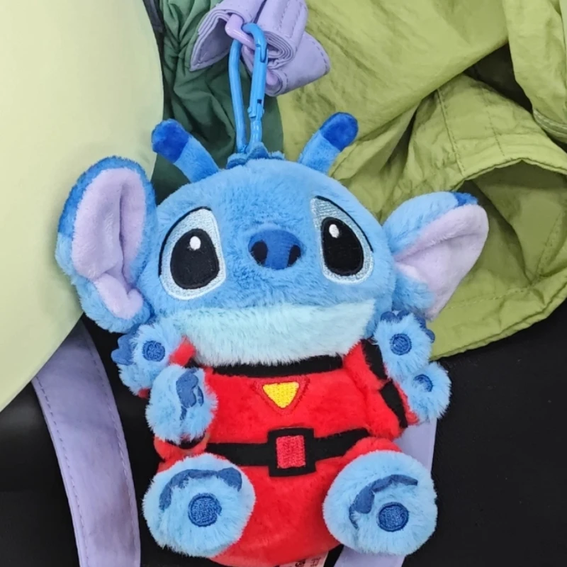 Portachiavi in peluche autentico Disney Kawaii Stitch Angie Portachiavi in peluche con angelo Stitch carino Portachiavi Kawaii Peluche Bambole Ciondolo Regalo per bambini