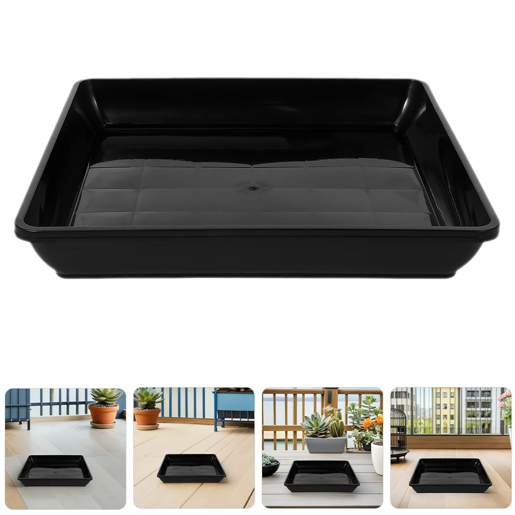 

6pcs Square Flower Pot Saucer Tray Plastic Drip Water Catcher For Succulent Plants Stable Base Outdoor Indoor Use Durable