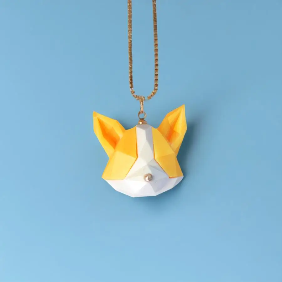 Glowing Puppy Necklace For Women 3D Dog Model Necklace GLOW in the DARK Night For Girls Women