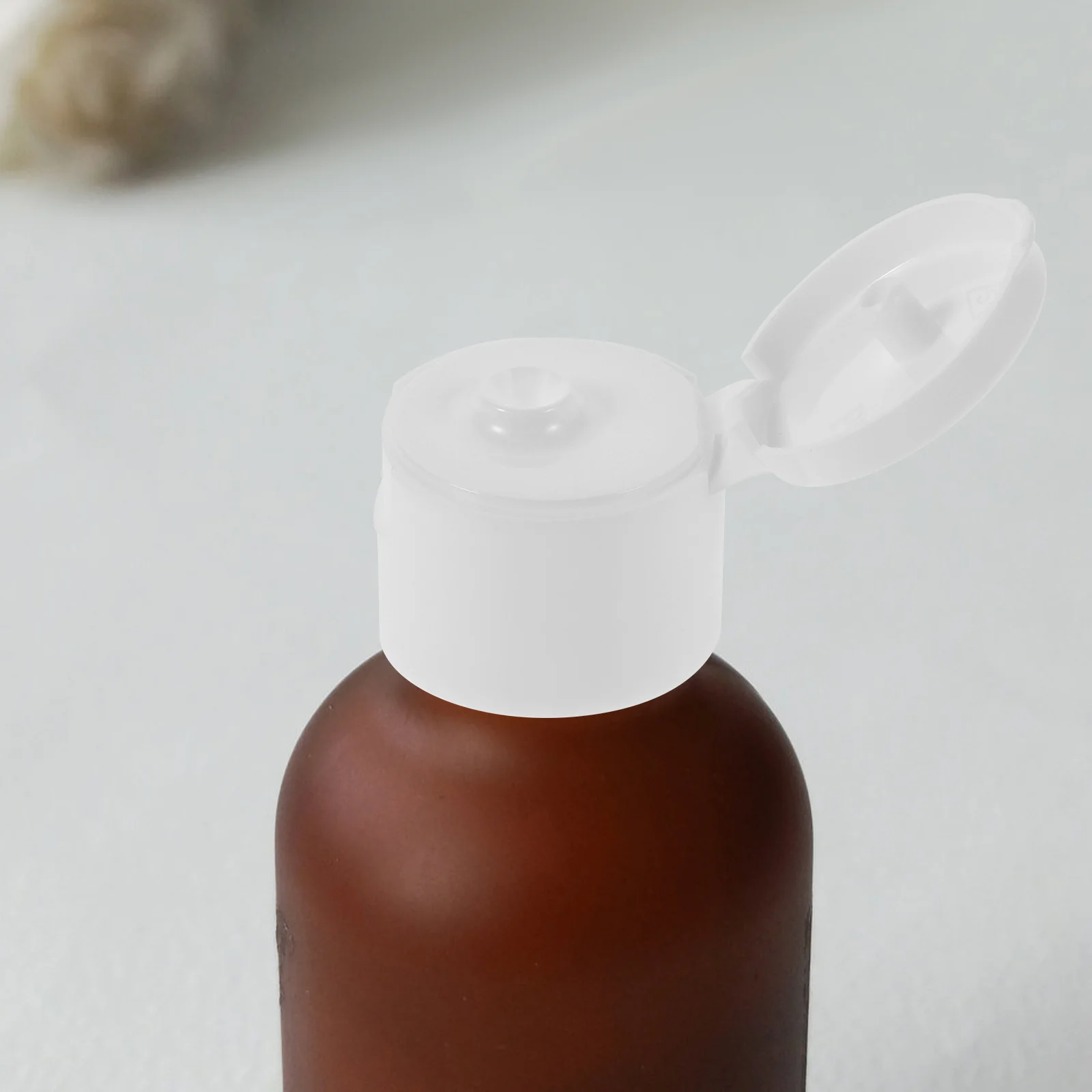 50 قطعة من أغطية الزجاجات للاستغناء، تصميم سهل الاستغناء لمنتجات العناية بالبشرة، أغطية بديلة لزجاجة الضغط القابلة لإعادة الملء #6