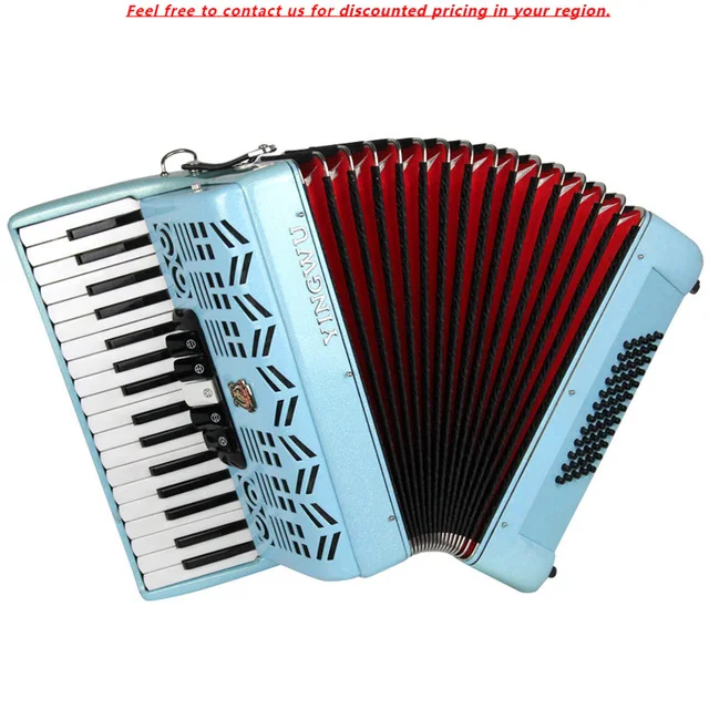 

Wholesale Yingwu Brand Musical Instrument 34 Key 60 Bass Keyboard Diatonic Accordion