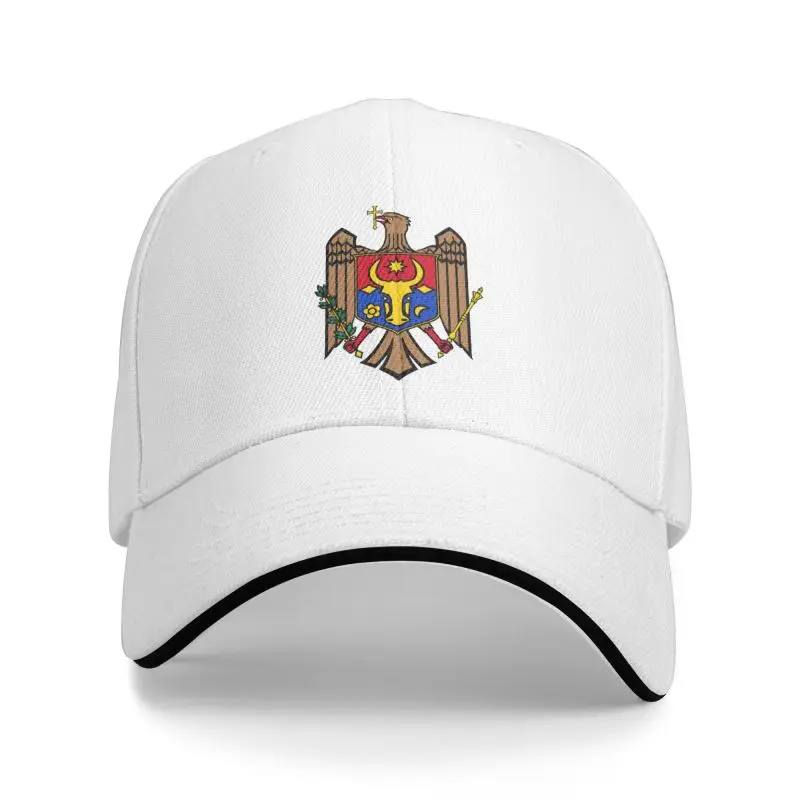 Punk Coat Of Arms Of Moldova Baseball Cap Men Women Breathable Dad Hat Sun Protection