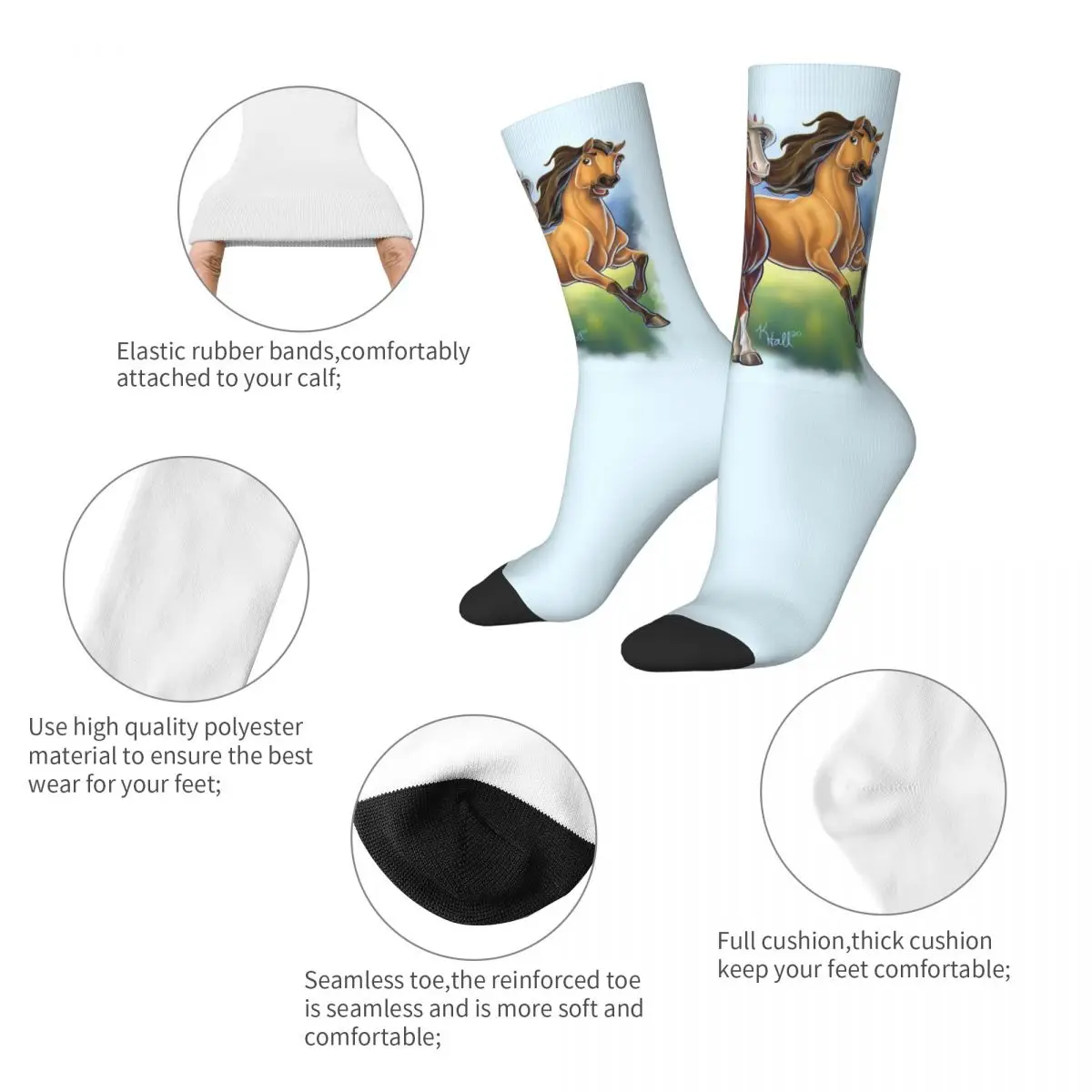 スピリットアンドレインソックス原宿スーパーソフトストッキングオールシーズンロングソックスアクセサリーユニセックスクリスマスギフト用