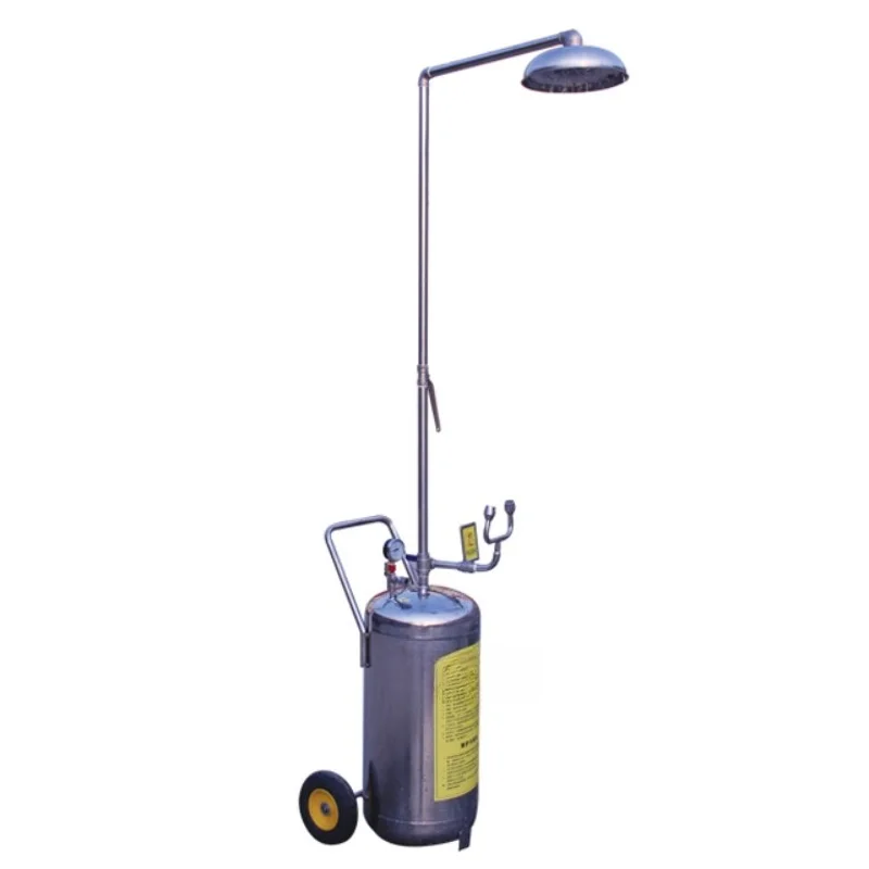 Tragbares Notfall-Augenspülgerät aus Edelstahl 304, Duschsicherheitsgerät, Obermaterial aus Segeltuch