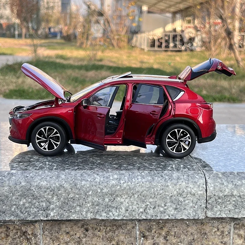 1/18 2022 Mazda CX-5 CX5 2 Ggeneration SUV Diecast Model Car Simulation Collection Display Ornaments Red Toys Gifts Vehicles