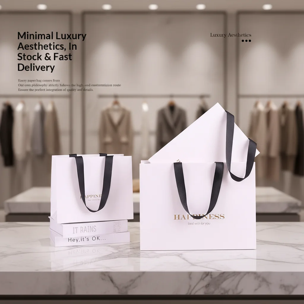 Luxury White Cardboard Paper B - Luxury Bags In Store recension och pris