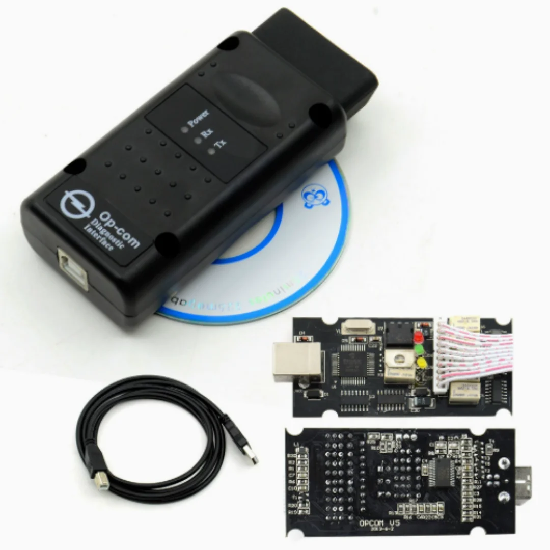 V1.99 OPCOM OBD Diagnostic Interface for Opel Compatible Vehicles PIC18F45K80 FTDI Chip Automotive Diagnostic Tool